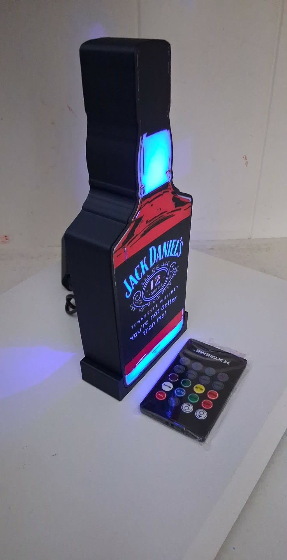 Jack Daniels LED light box – custom 3D printed – Lit Layer Creations